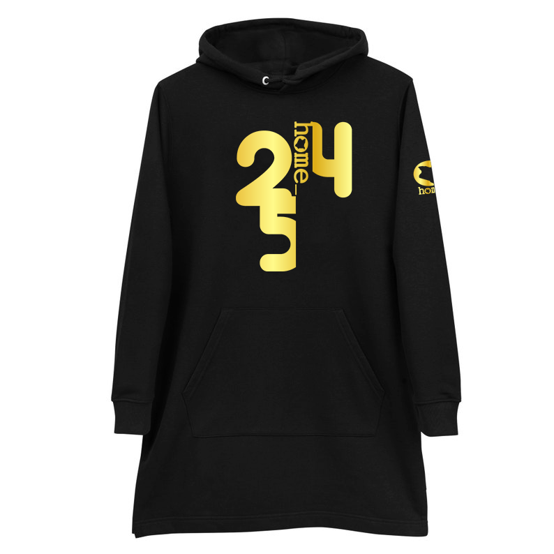 Kids Hoodie Dress - Black (Mid Heavy Fabric)