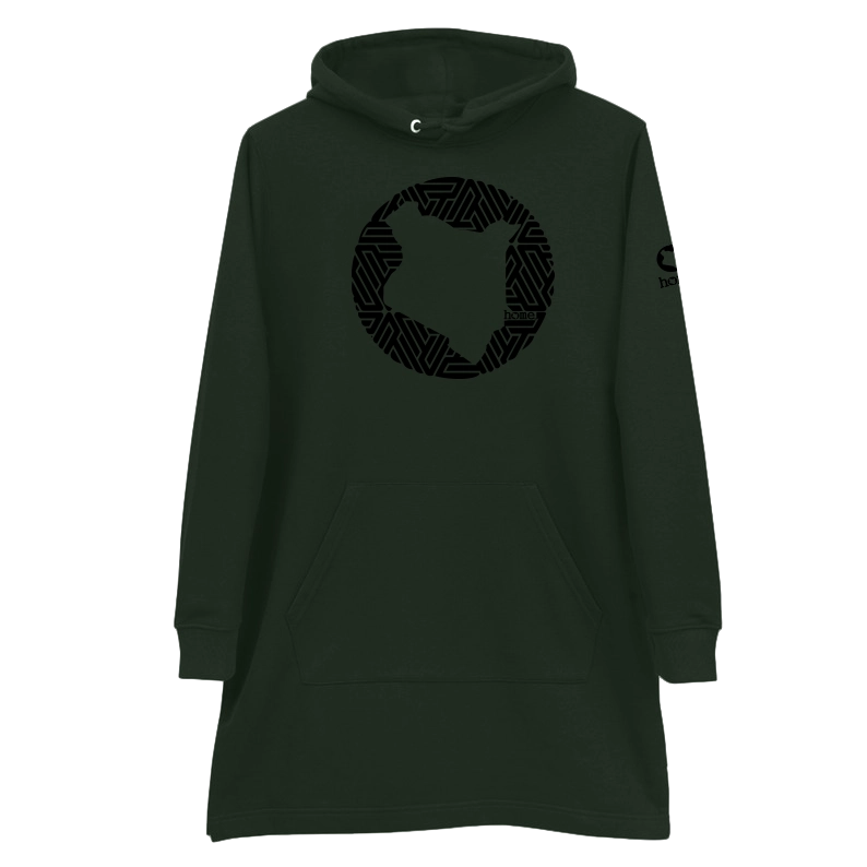 Hoodie Dress - Hunter Green (Mid-Heavy Fabric)