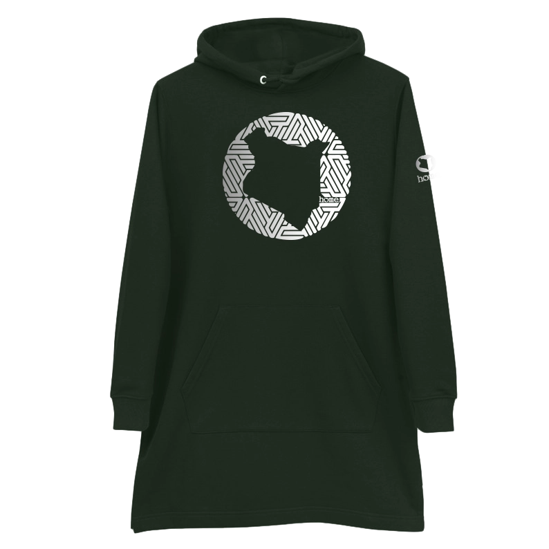 Hoodie Dress - Hunter Green (Mid-Heavy Fabric)