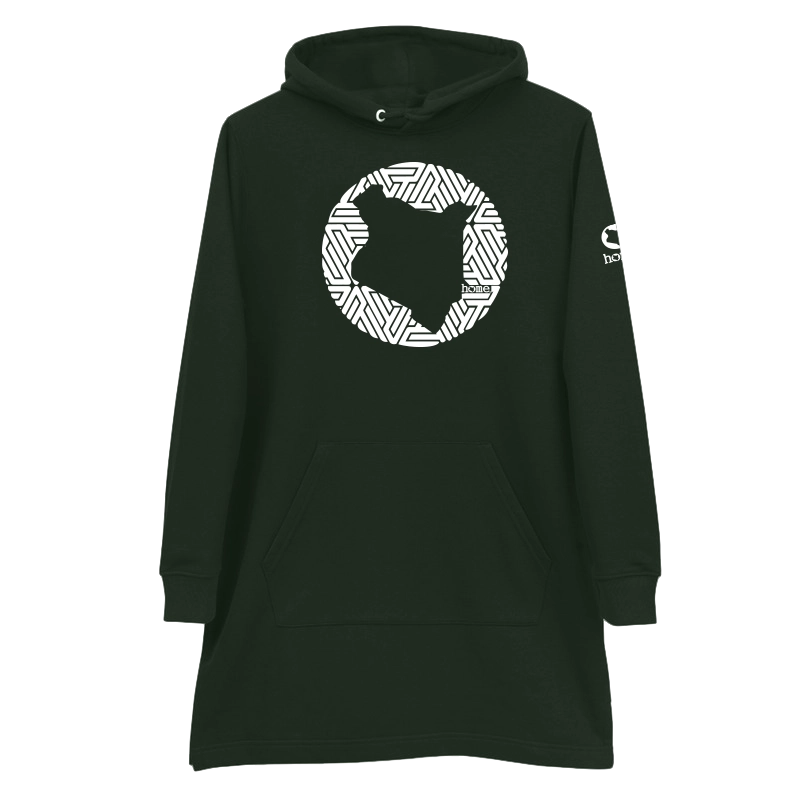 Hoodie Dress - Hunter Green (Mid-Heavy Fabric)