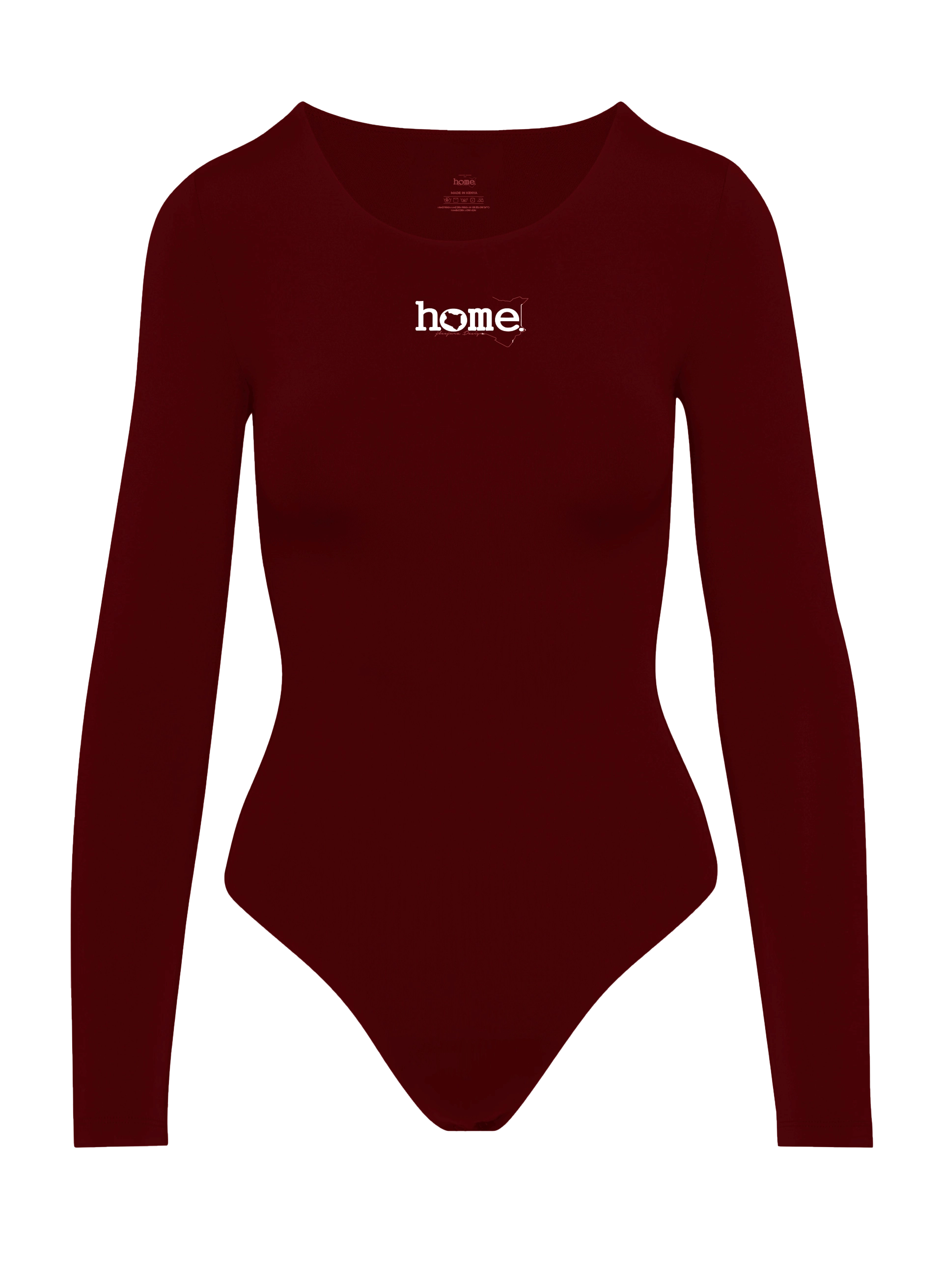 Simple Life Scoop Neck Bodysuit - Maroon