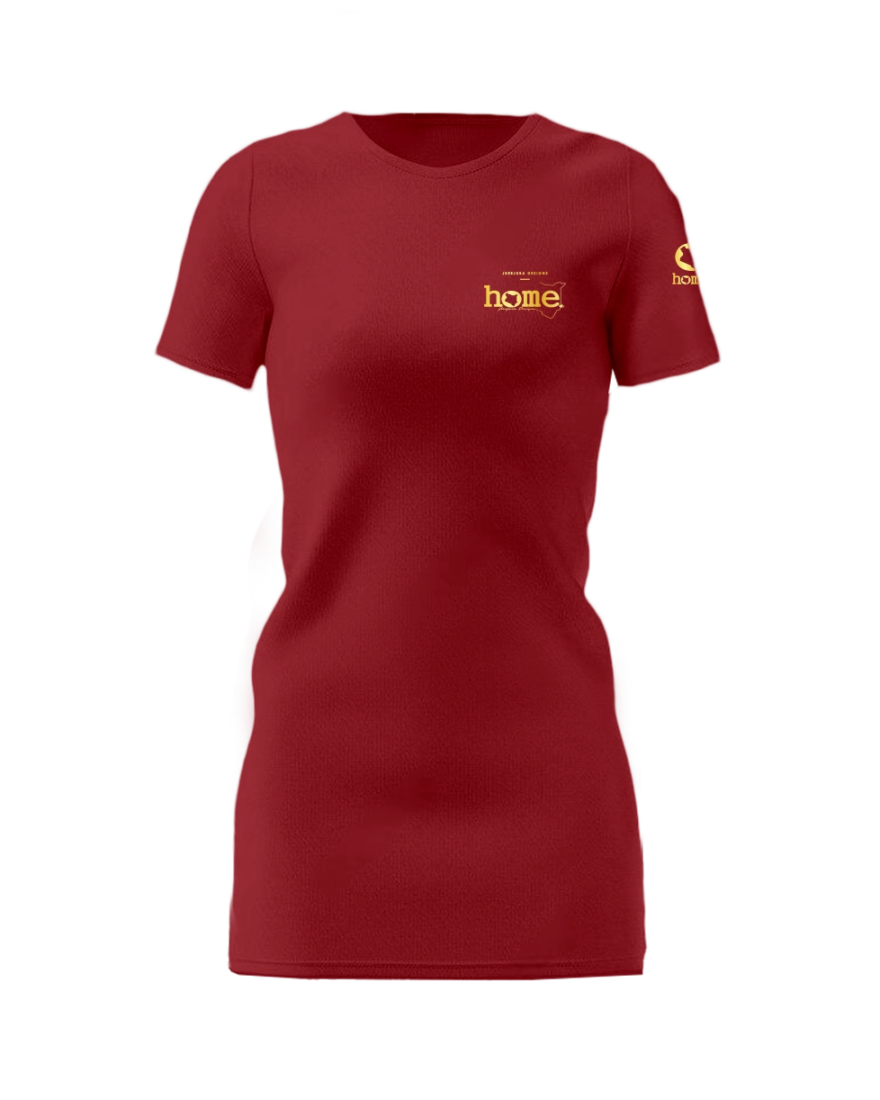 T-Shirt Dress - Maroon Red