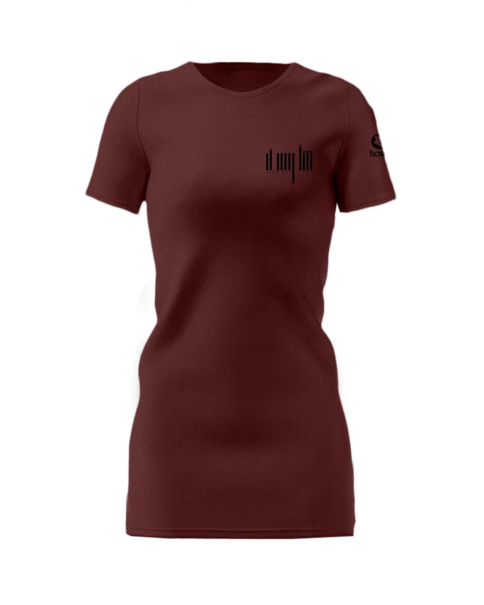 T-Shirt Dress - Maroon