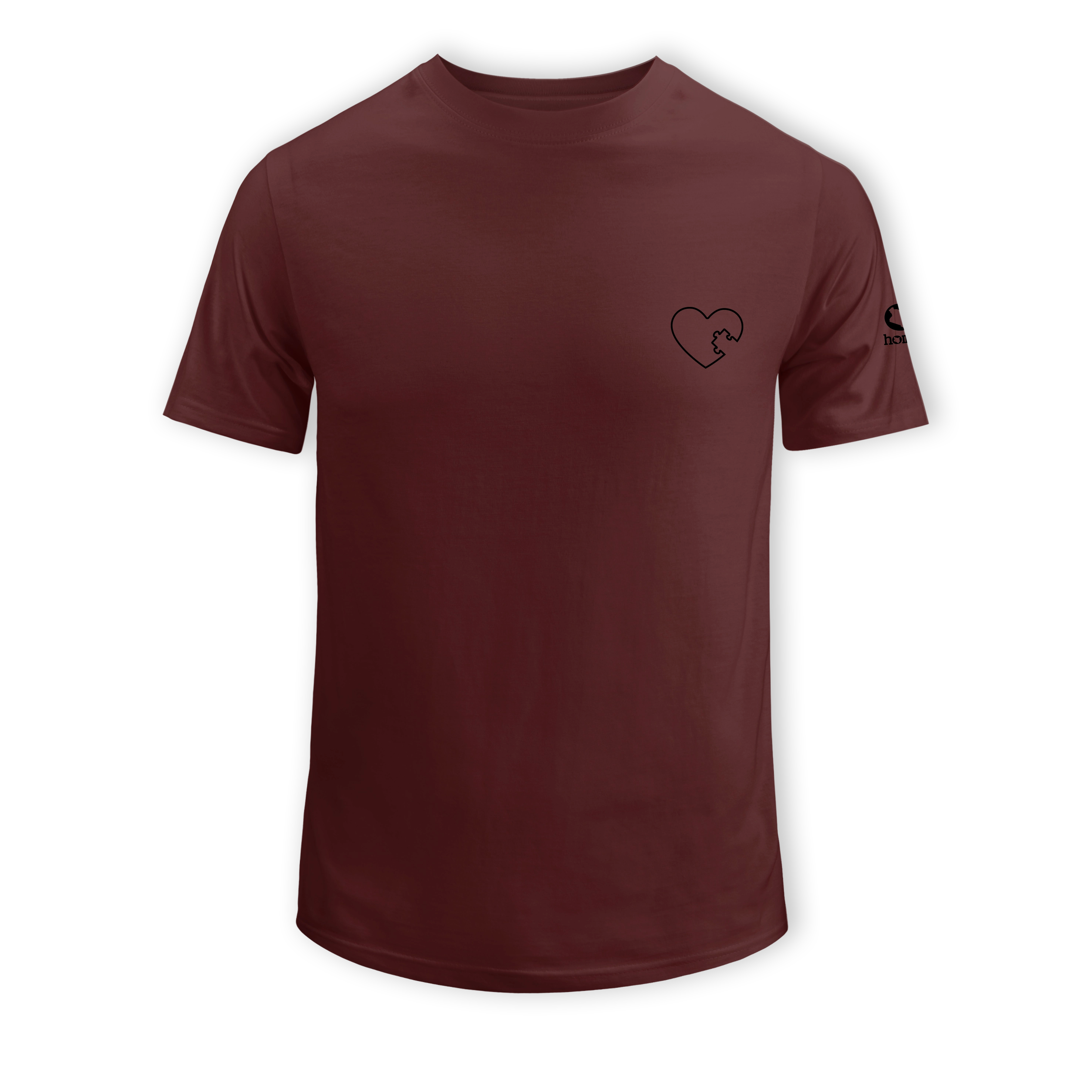 The Heart Piece T-Shirt - Maroon