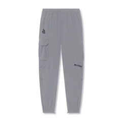 ACTIVE_254 -  METAL GREY JOGGERS (WITH BLACK PRINTS)