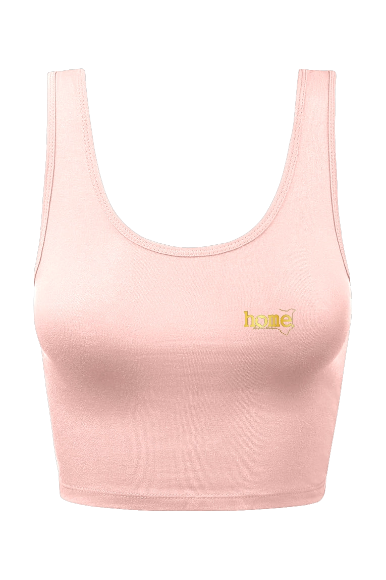 home_254 CHEEKY MUSHIE VEST TOP – MISTY ROSE WITH A GOLD  PRINT