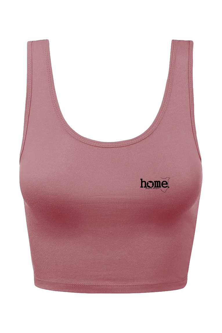 home_254 CHEEKY MUSHIE VEST TOP – RUBY WITH A BLACK PRINT