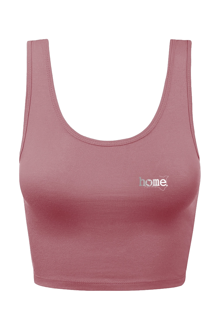 home_254 CHEEKY MUSHIE VEST TOP – RUBY WITH A SILVER  PRINT