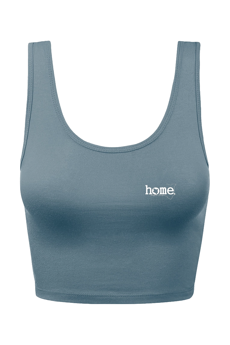 home_254 CHEEKY MUSHIE VEST TOP – DARK TEAL WITH A SILVER PRINT