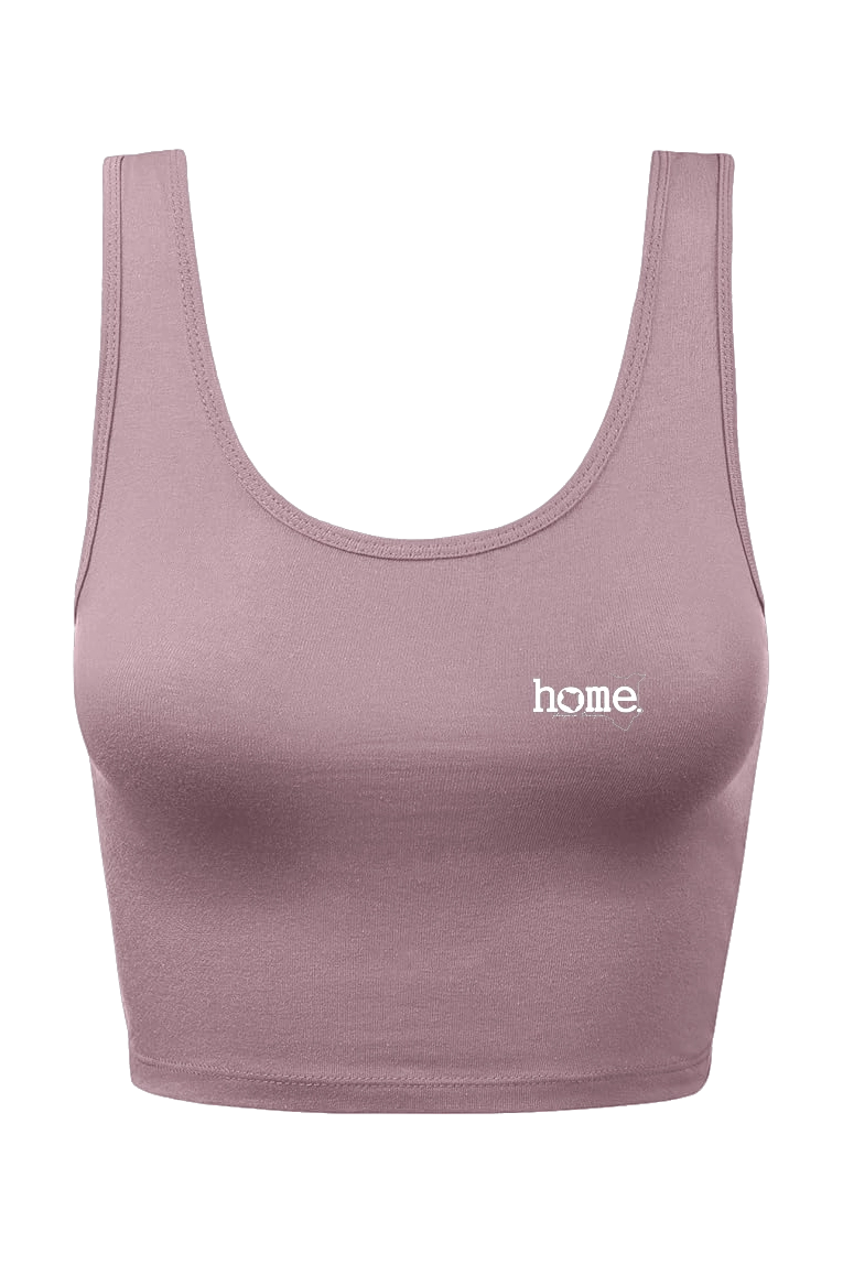 home_254 CHEEKY MUSHIE VEST TOP – PANSY PURPLE WITH A WHITE PRINT