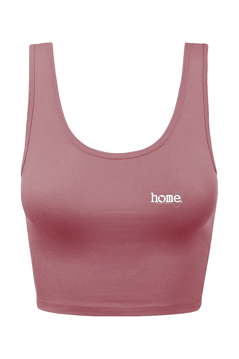 home_254 CHEEKY MUSHIE VEST TOP – RUBY WITH A WHITE PRINT