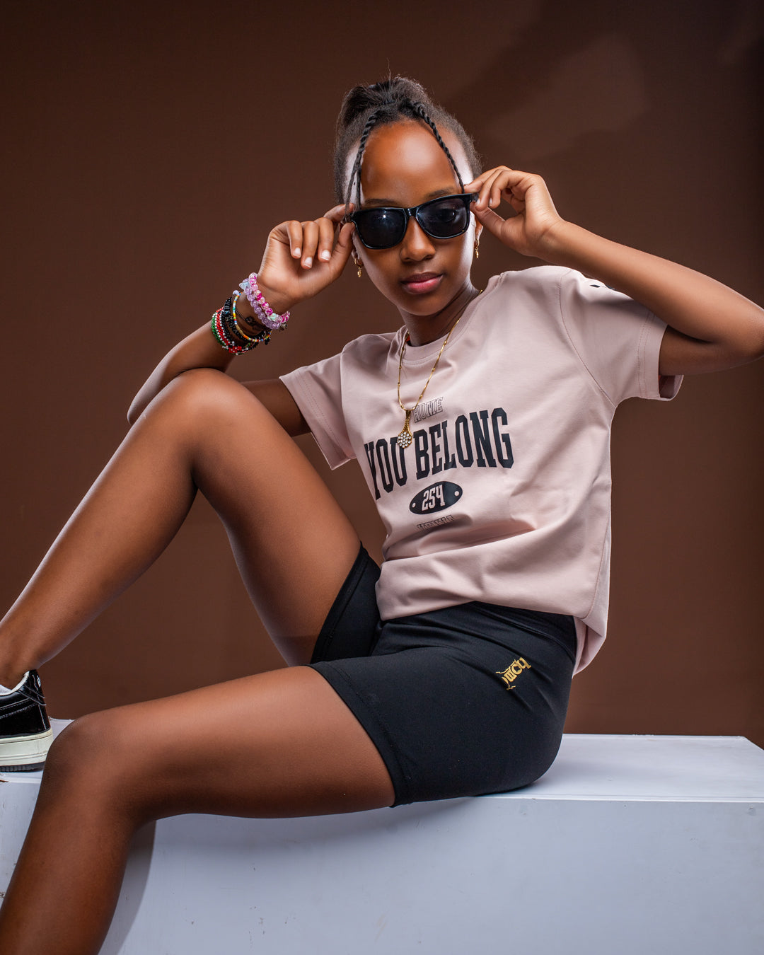 The Kids Ignite Tee - Peach