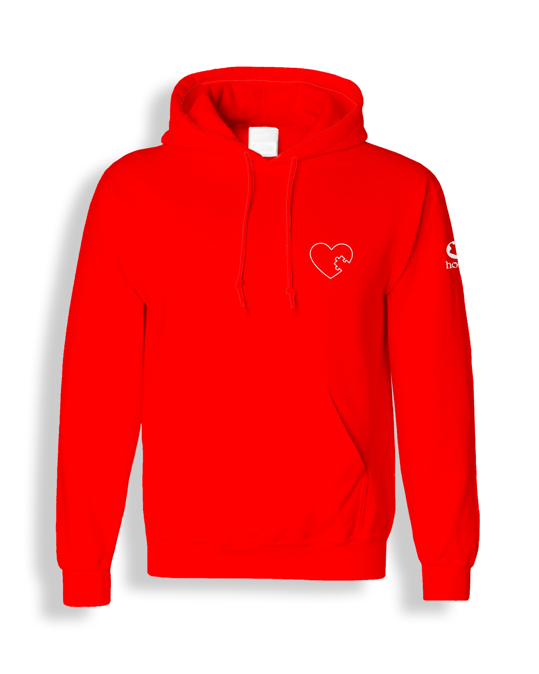 The Heart Piece Hoodie - Red (Heavy Fabric)