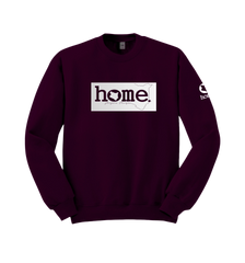 home_254 CLARET SWEATSHIRT WITH A SILVER CLASSIC PRINT