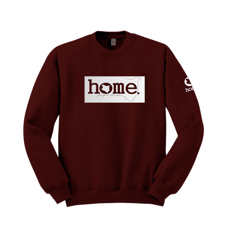 home_254 MAROON SWEATSHIRT (MID-HEAVY FABRIC) WITH A SILVER CPRINT