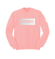 home_254 PEACH SWEATSHIRT (HEAVY FABRIC) WITH A SILVER CLASSIC PRINT