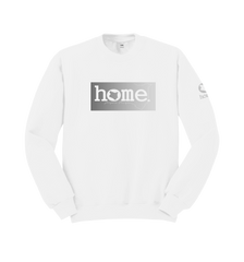 home_254 WHITE SWEATSHIRT (NUVETRA™ HEAVY) WITH A SILVER CLASSIC PRINT