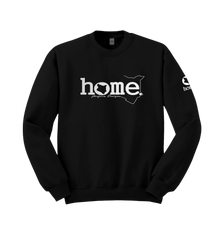 home_254 BLACK SWEATSHIRT (HEAVY FABRIC) WITH A SILVER CLASSIC WORDS  PRINT