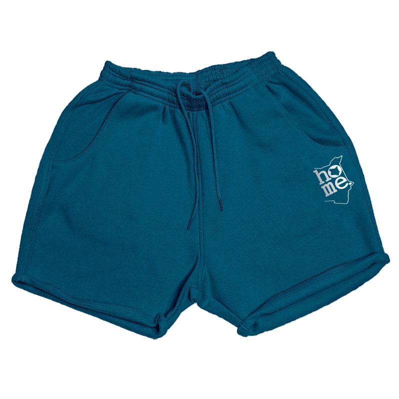 WOMENS BOOTY SHORTS - TEAL BLUE (HEAVY FABRIC)