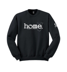 home_254 DARK GREY SWEATSHIRT (HEAVY FABRIC) WITH A SILVER WORDS PRINT