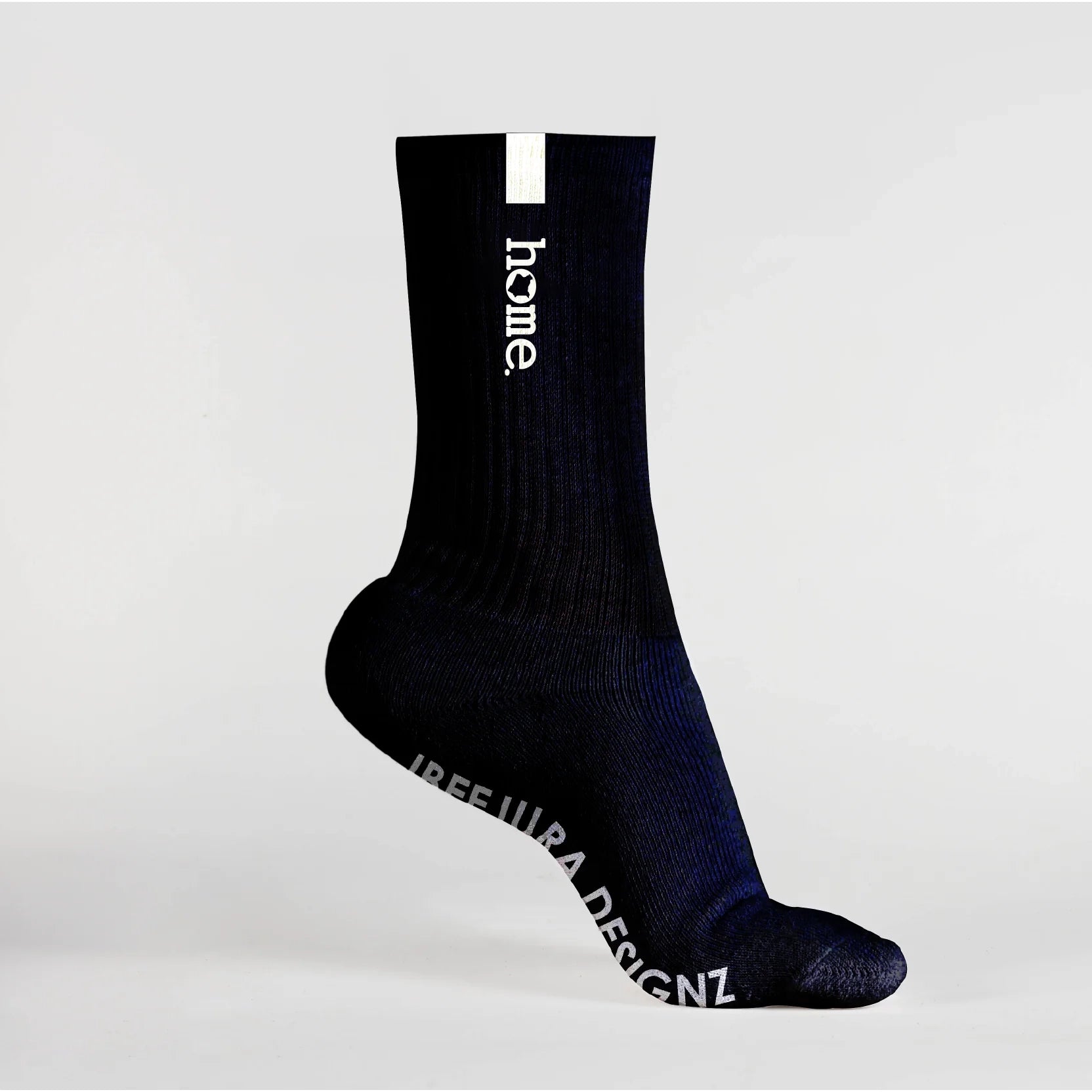 Cotton Crew Socks - Black