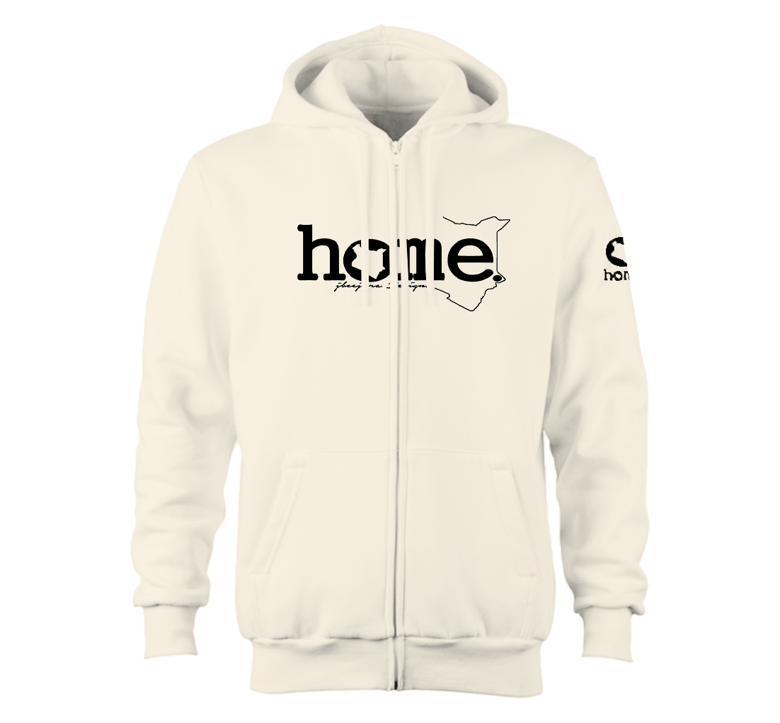 Zip-up Hoodie - Soft Beige (Heavy Fabric)