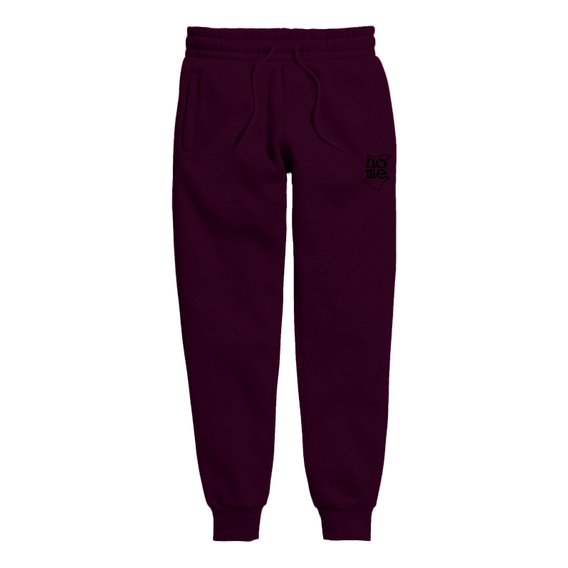 home_254 CLARET SWEATPANTS WITH A BLACK PRINT