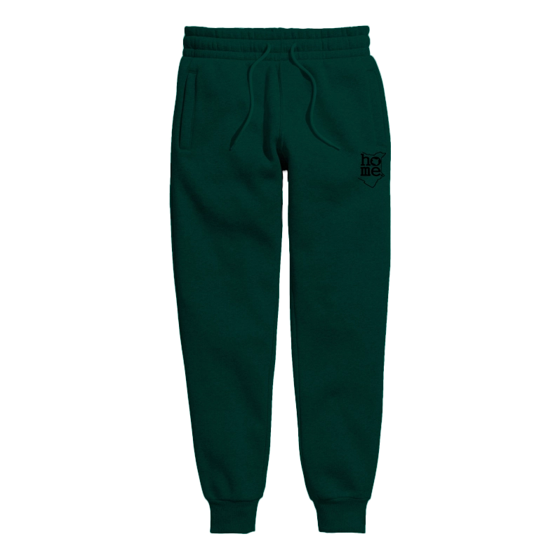 home_254 HUNTER GREEN NUVETRA™ MENS SWEATPANTS WITH A BLACK PRINT