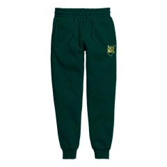 home_254 HUNTER GREEN NUVETRA™ WOMENS SWEATPANTS WITH A GOLD PRINT