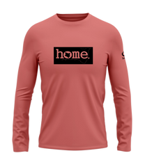 home_254 LONG-SLEEVED MULBERRY T-SHIRT WITH A BLACK CLASSIC PRINT – COTTON PLUS FABRIC