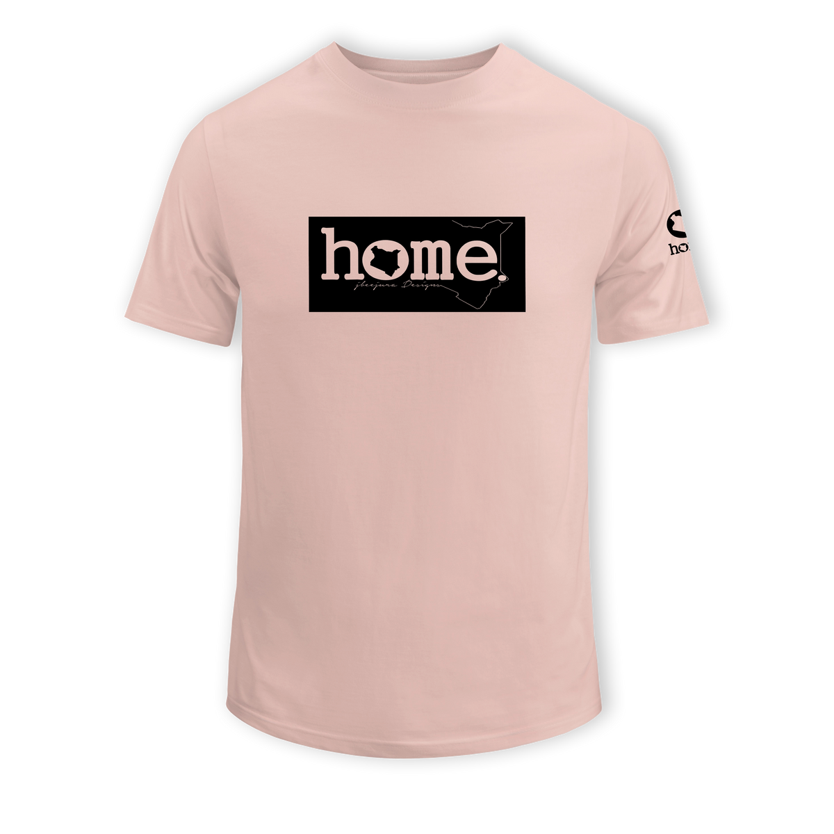 home_254 KIDS SHORT-SLEEVED PEACH T-SHIRT WITH A BLACK CLASSIC PRINT – COTTON PLUS FABRIC