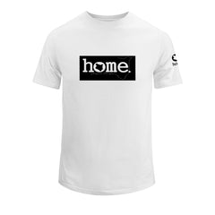 home_254 KIDS SHORT-SLEEVED WHITE T-SHIRT WITH A BLACK CLASSIC PRINT – COTTON PLUS FABRIC