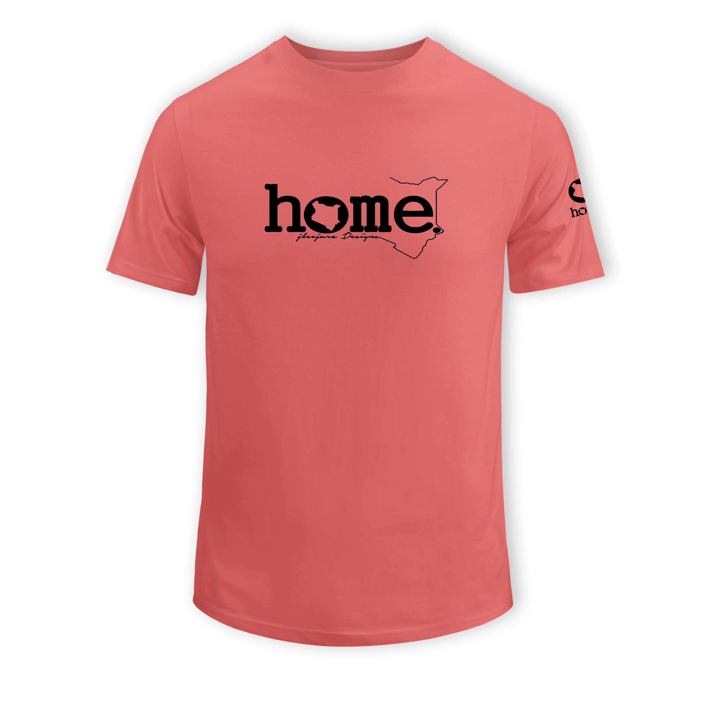 home_254 KIDS SHORT-SLEEVED MULBERRY T-SHIRT WITH A BLACK CLASSIC WORDS PRINT – COTTON PLUS FABRIC