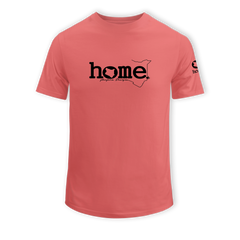 home_254 KIDS SHORT-SLEEVED MULBERRY T-SHIRT WITH A BLACK CLASSIC WORDS PRINT – COTTON PLUS FABRIC