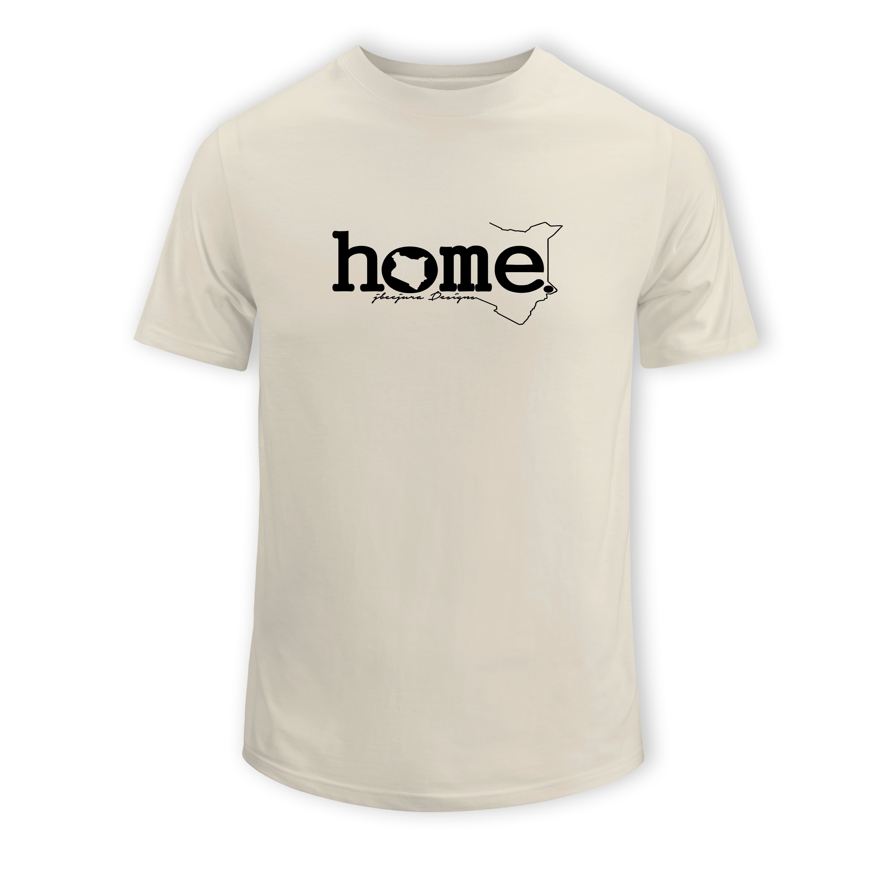 home_254 KIDS SHORT-SLEEVED NUDE T-SHIRT WITH A BLACK CLASSIC WORDS PRINT – COTTON PLUS FABRIC