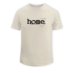 home_254 KIDS SHORT-SLEEVED NUDE T-SHIRT WITH A BLACK CLASSIC WORDS PRINT – COTTON PLUS FABRIC