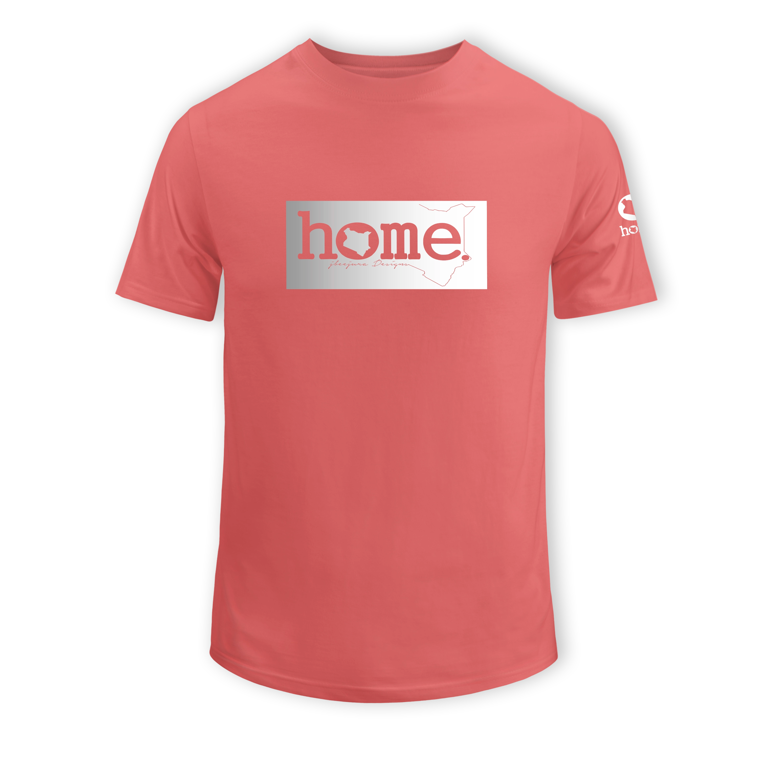 home_254 SHORT-SLEEVED MULBERRY T-SHIRT WITH A SILVER CLASSIC PRINT – COTTON PLUS FABRIC