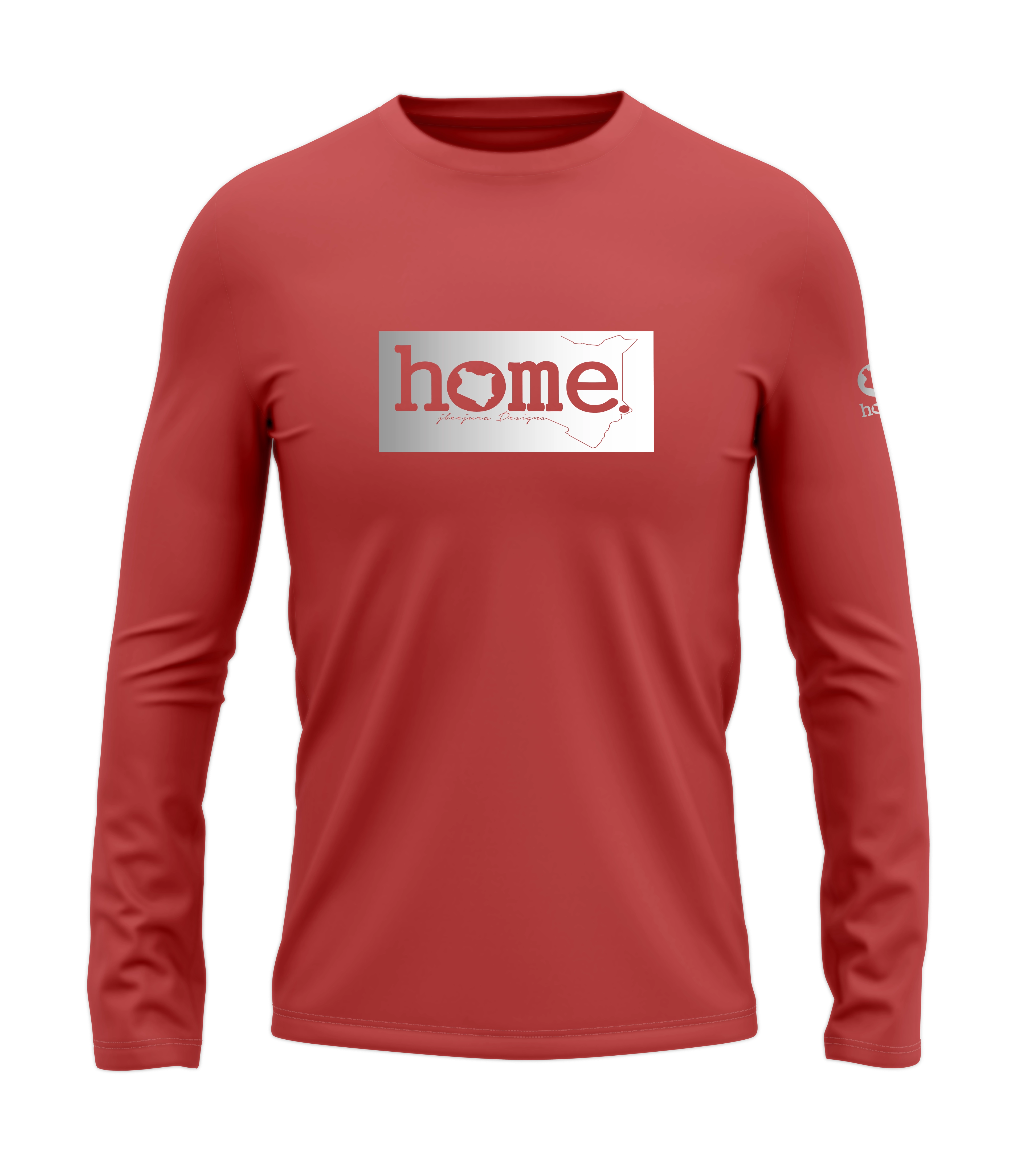 home_254 LONG-SLEEVED MULBERRY T-SHIRT WITH A SILVER CLASSIC PRINT – COTTON PLUS FABRIC