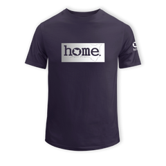 home_254 KIDS SHORT-SLEEVED RICH PURPLE T-SHIRT WITH A SILVER CLASSIC PRINT – COTTON PLUS FABRIC