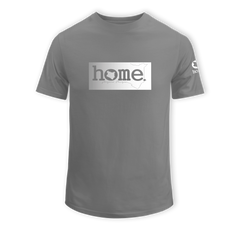 home_254 SHORT-SLEEVED SAGE T-SHIRT WITH A SILVER CLASSIC PRINT – COTTON PLUS FABRIC