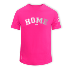 College Tee - Hot Pink