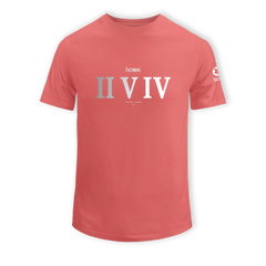 home_254 KIDS SHORT-SLEEVED MULBERRY T-SHIRT WITH A ROMAN NUMERALS  PRINT – COTTON PLUS FABRIC