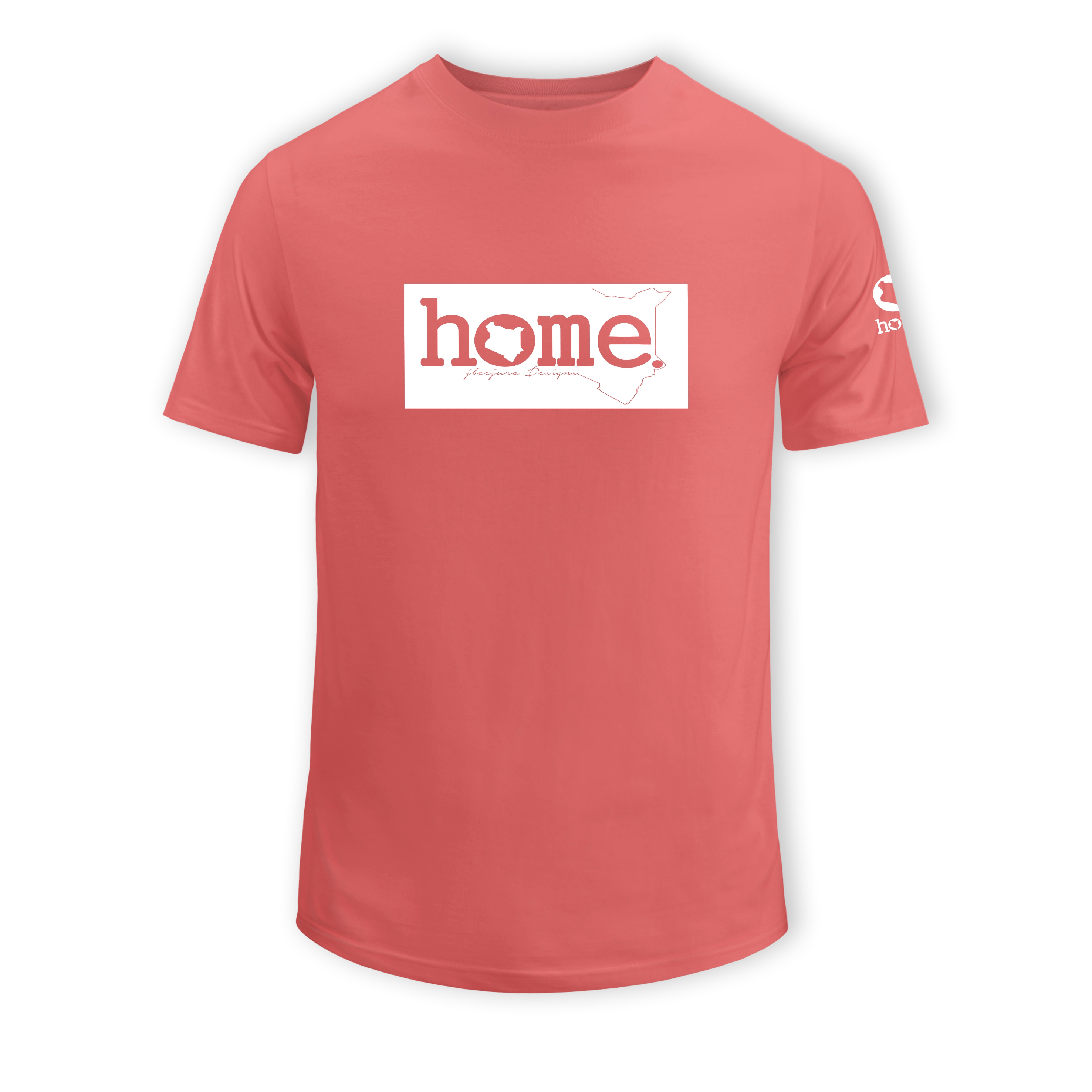 home_254 SHORT-SLEEVED MULBERRY T-SHIRT WITH A WHITE CLASSIC PRINT – COTTON PLUS FABRIC