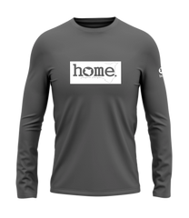 home_254 LONG-SLEEVED SAGE T-SHIRT WITH A WHITE CLASSIC PRINT – COTTON PLUS FABRIC