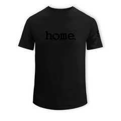 home_254 KIDS SHORT-SLEEVED BLACK T-SHIRT WITH A BLACK CLASSIC WORDS PRINT – COTTON PLUS FABRIC