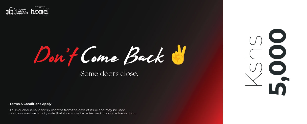 Don’t Come Back Gift Card ✌️