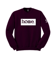 home_254 CLARET SWEATSHIRT WITH A WHITE CLASSIC PRINT