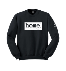 home_254 DARK GREY SWEATSHIRT (HEAVY FABRIC) WITH A WHITE CLASSIC PRINT