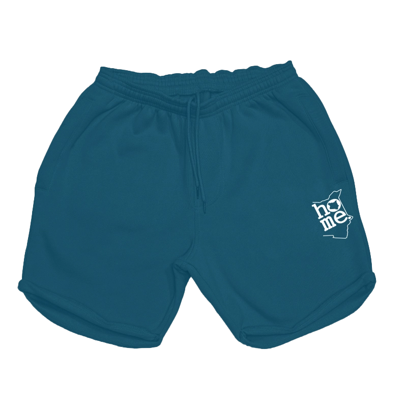 MENS LONG SHORTS - TEAL BLUE (HEAVY FABRIC)