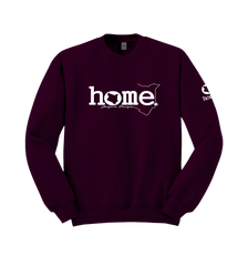 home_254 CLARET SWEATSHIRT WITH A WHITE WORDS PRINT